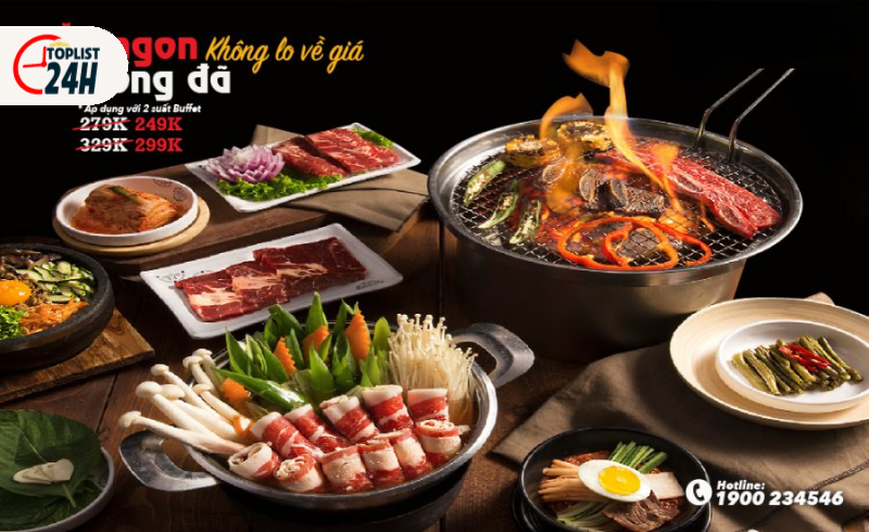 Quán ăn Hàn Quốc King BBQ Buffet khiến bao thực khách say đắm